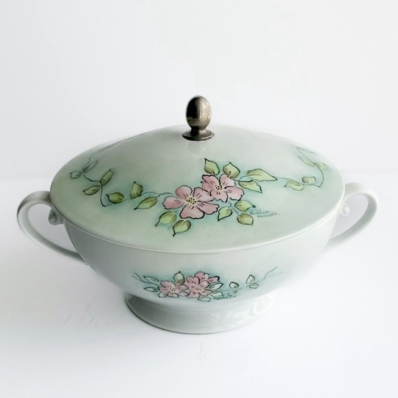 Tirschenreuth Bavaria Germany Porcelain Soup Bowl Tureen Bobbie Harrell - Picture 1 of 8